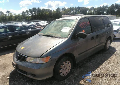 2001 Honda Odyssey Lx из США, поврежденный, VIN 2HKRL18581H525669